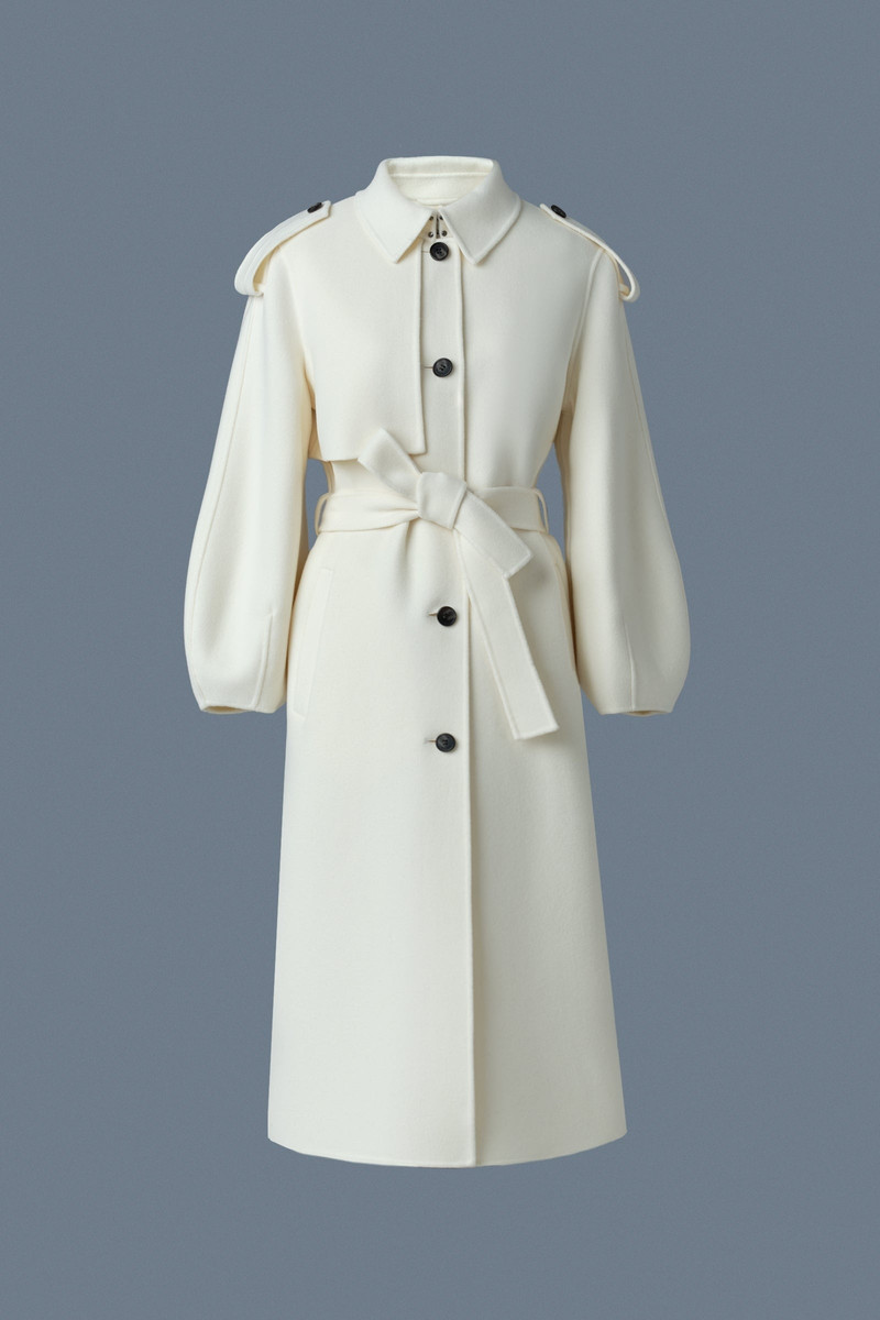 CEYLA Double-Face Wool Coat with Sash Belt 1