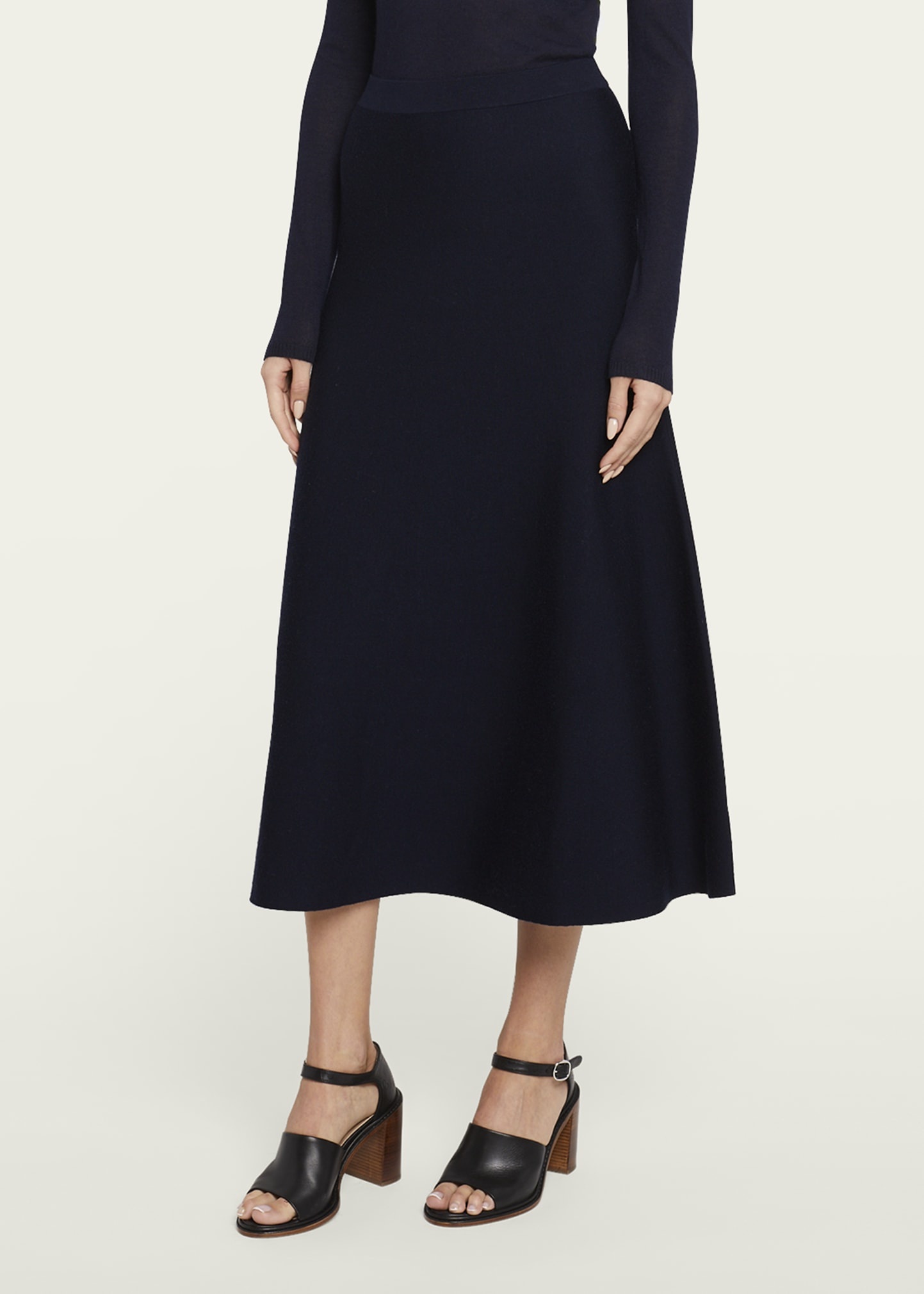 Freddie Midi Wool-Cashmere Skirt - 4
