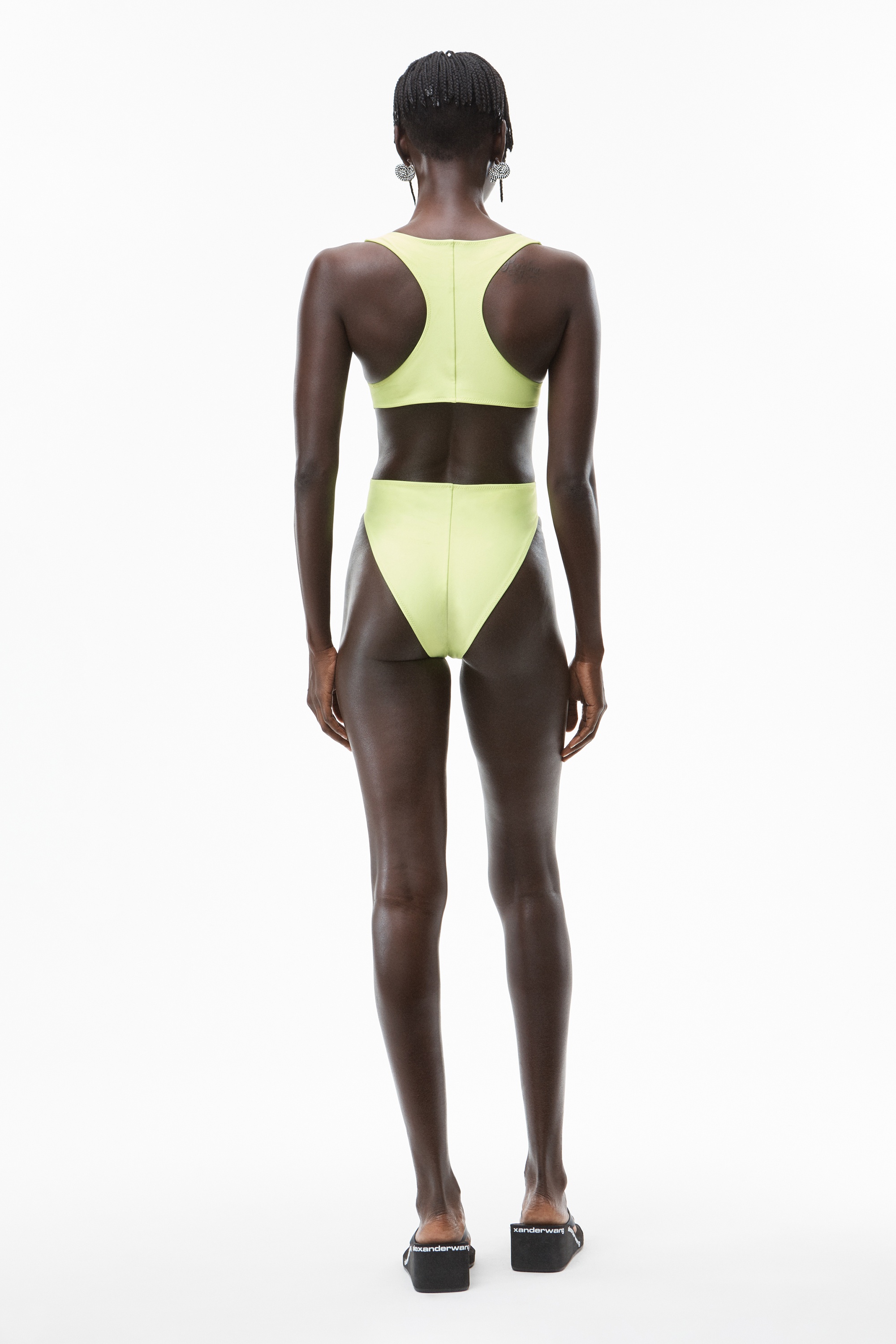 CRYSTAL LOGO SWIMSUIT IN ACTIVE STRETCH - 5