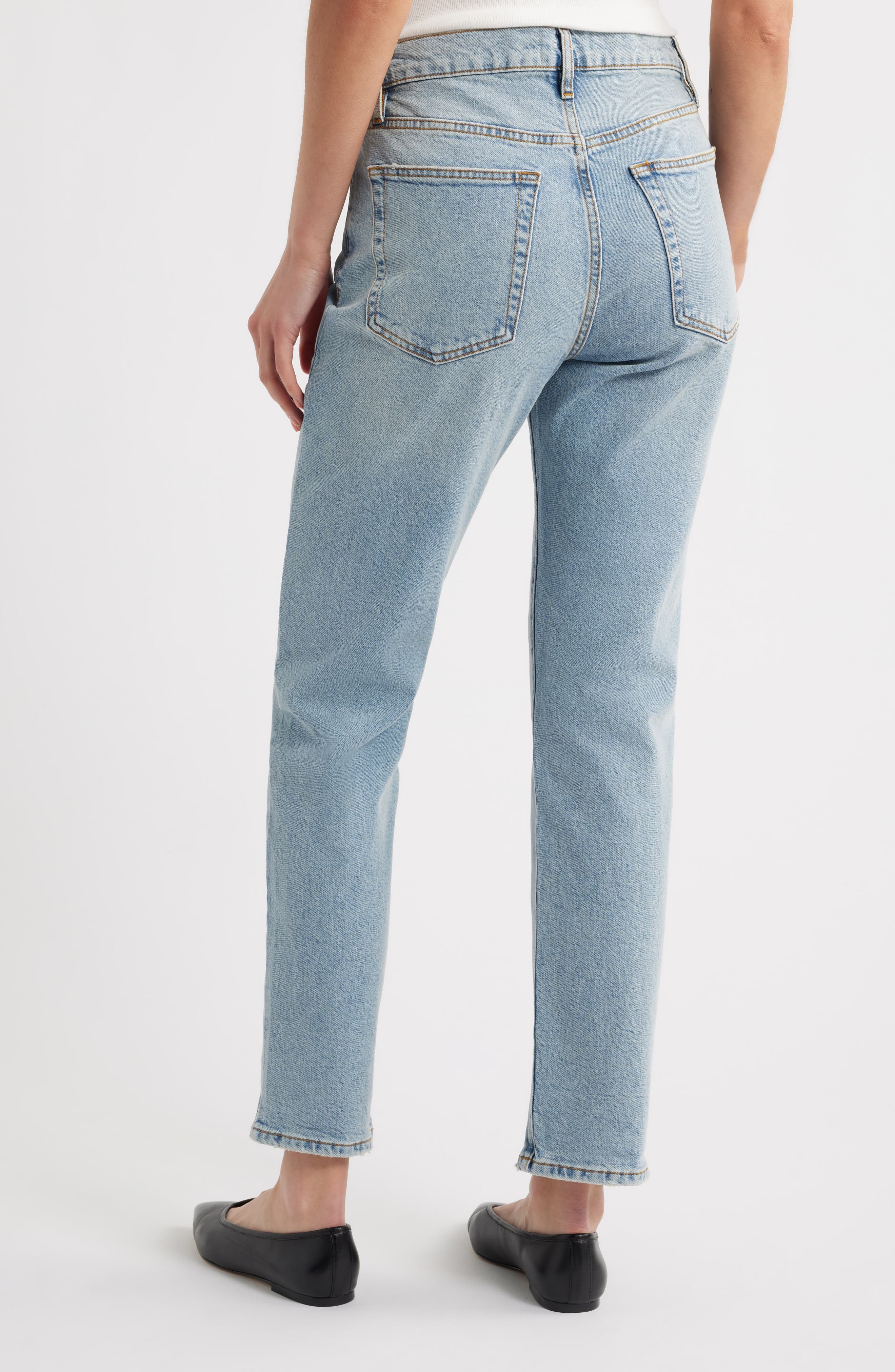 FRAME The Borrowed Mid Rise Boyfriend Jeans in Dolly at Nordstrom - 2