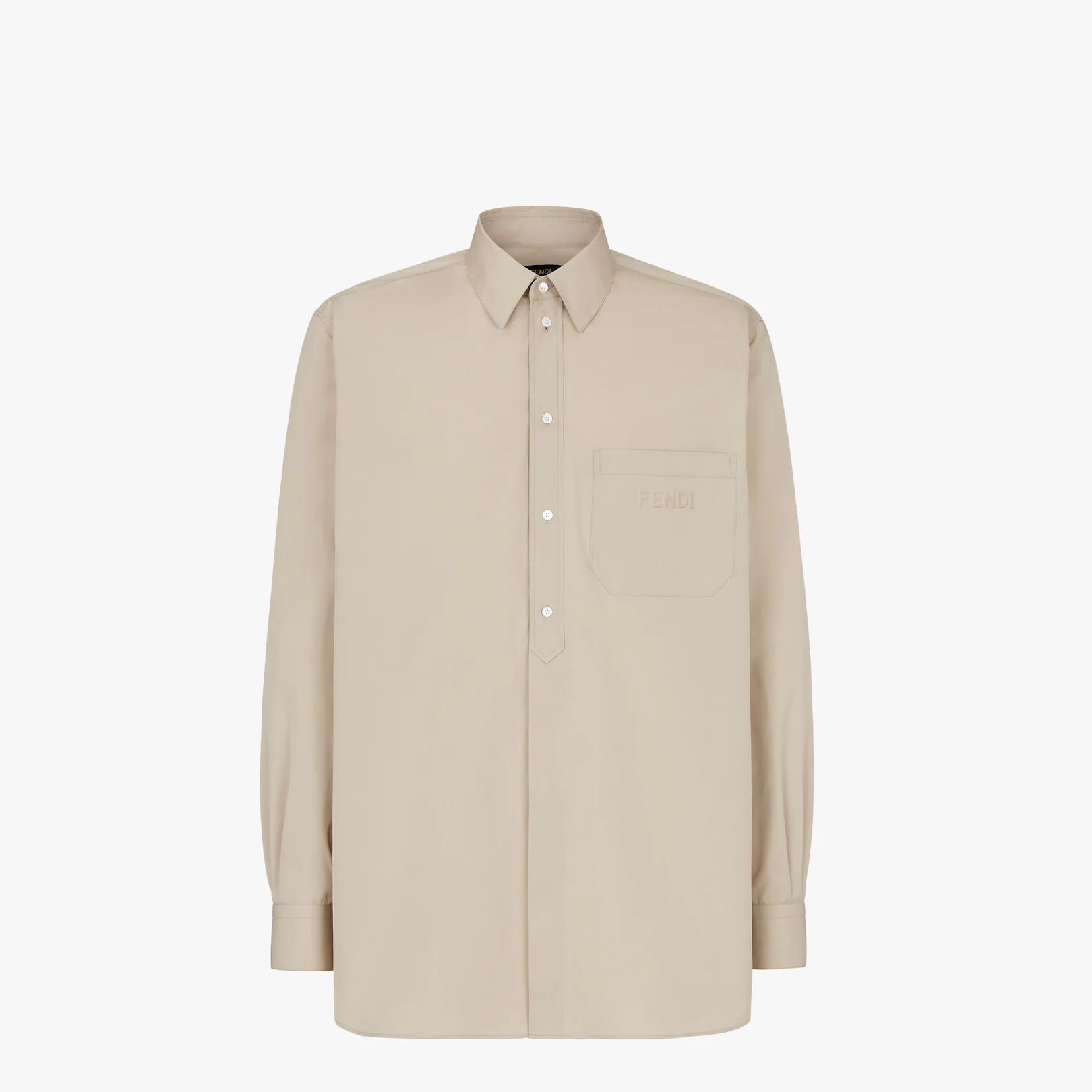 Gray cotton shirt - 1