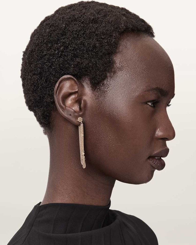 ALLSAINTS RAE FRONTBACK CHAIN EARRINGS outlook