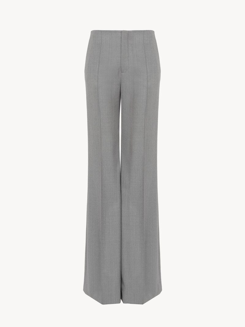 Chloé FLARE PANTS IN WOOL GRAIN DE POUDRE outlook
