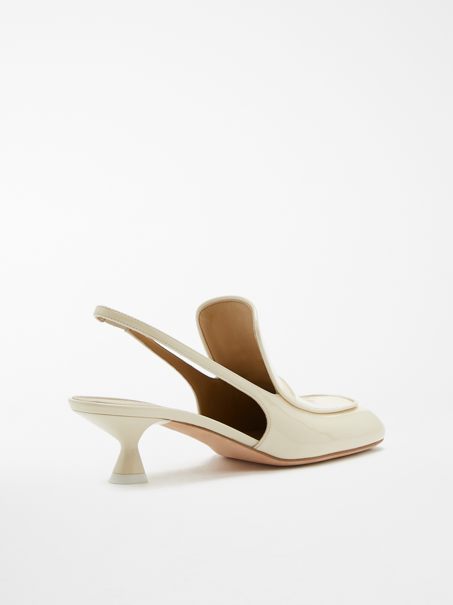 LAZZARO Patent-leather slingbacks - 3