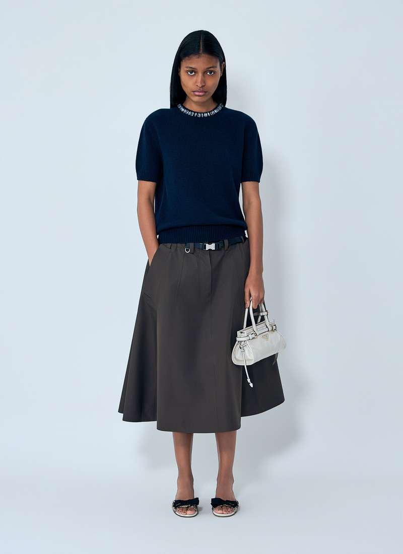 Prada Technical Fabric Circle Skirt outlook