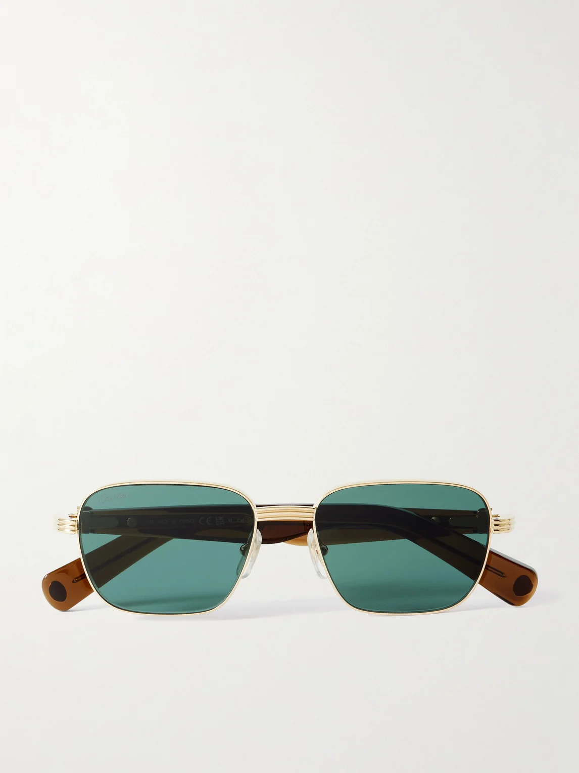 Première De Cartier D-Frame Recycled-Acetate and Gold-Tone Sunglasses - 1