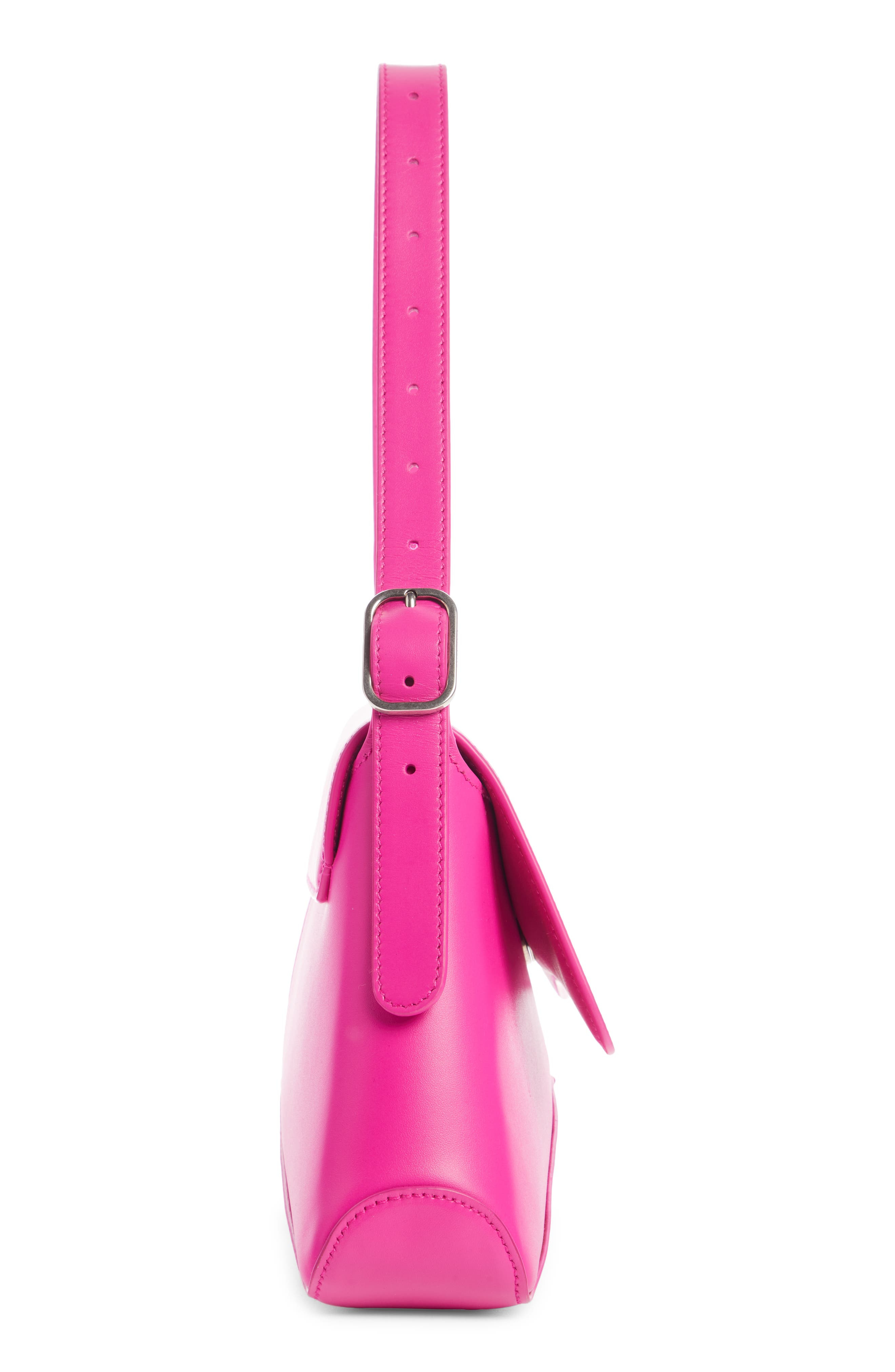 Balenciaga XX Street Medium Leather Shoulder Bag in Lipstick Pink at Nordstrom - 4