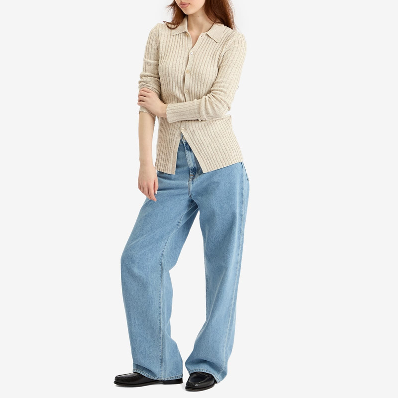 AURALEE Auralee Rib Knit Shirt Cardigan outlook