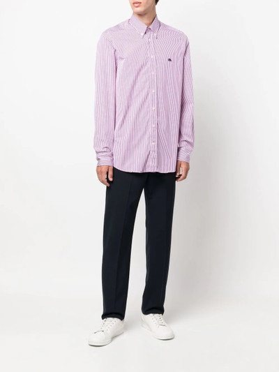 Etro striped long-sleeve shirt outlook