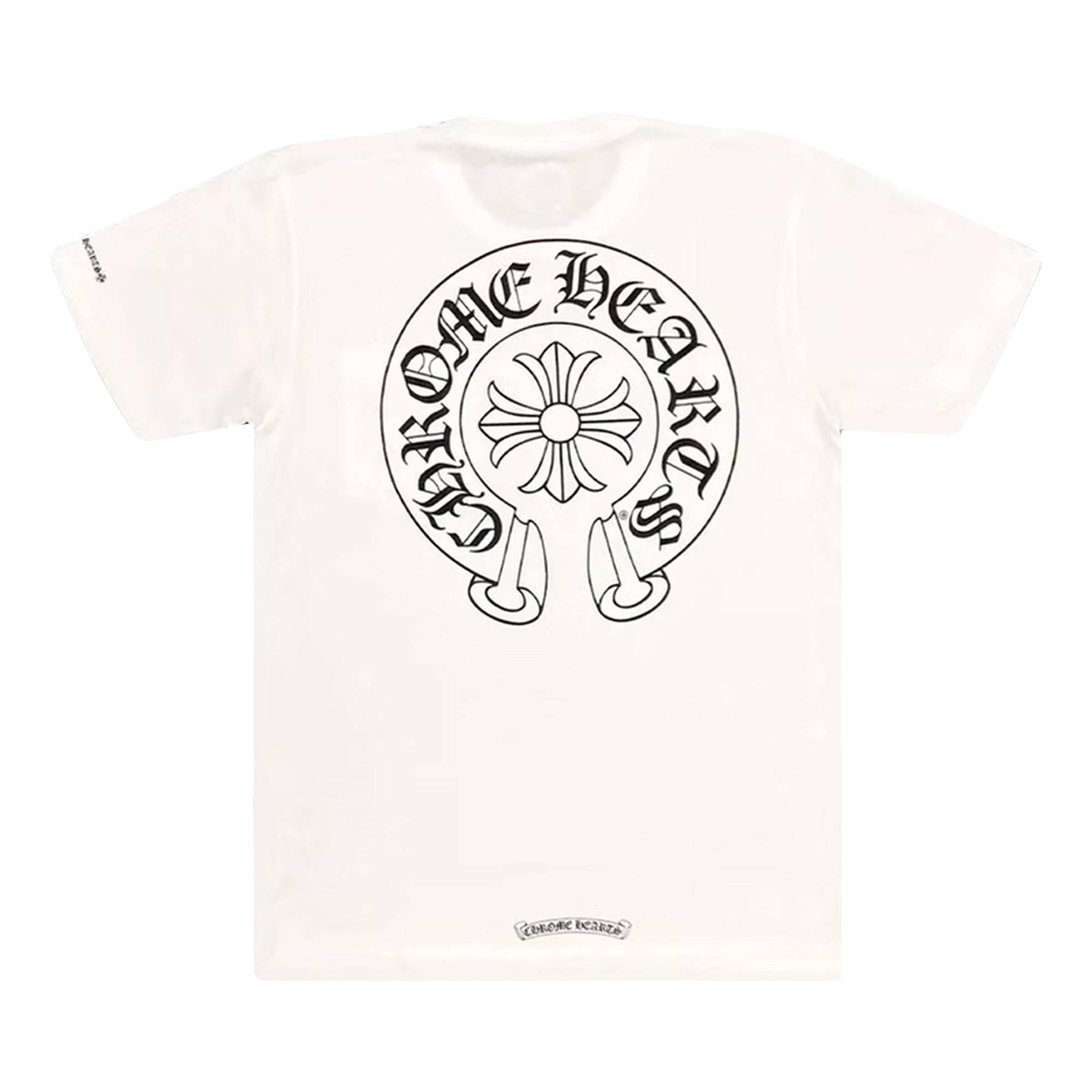 Chrome Hearts Horseshoe Logo Pocket T-Shirt 'White' - 2