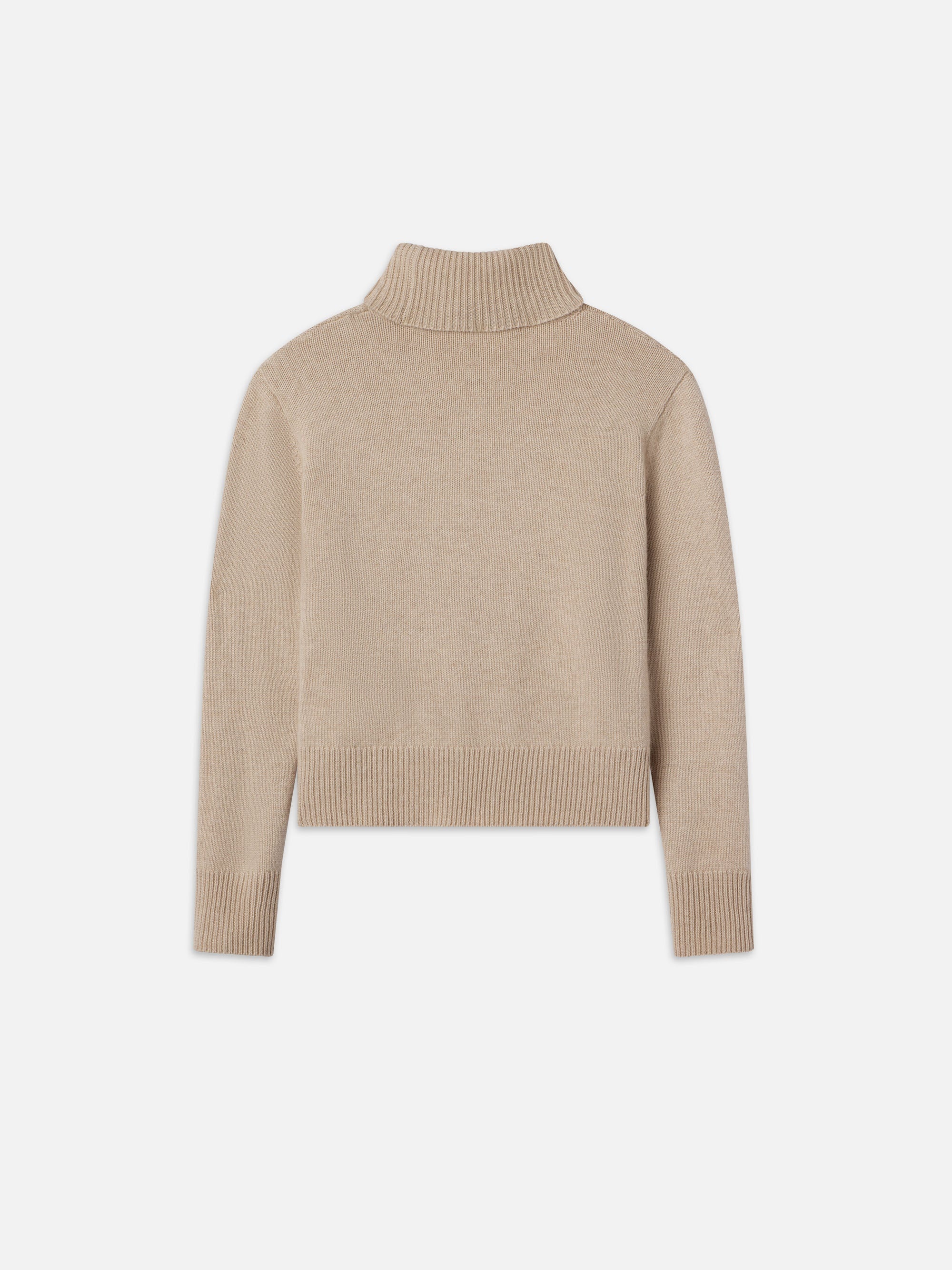 Clean Turtleneck Sweater in Oatmeal Heather - 5