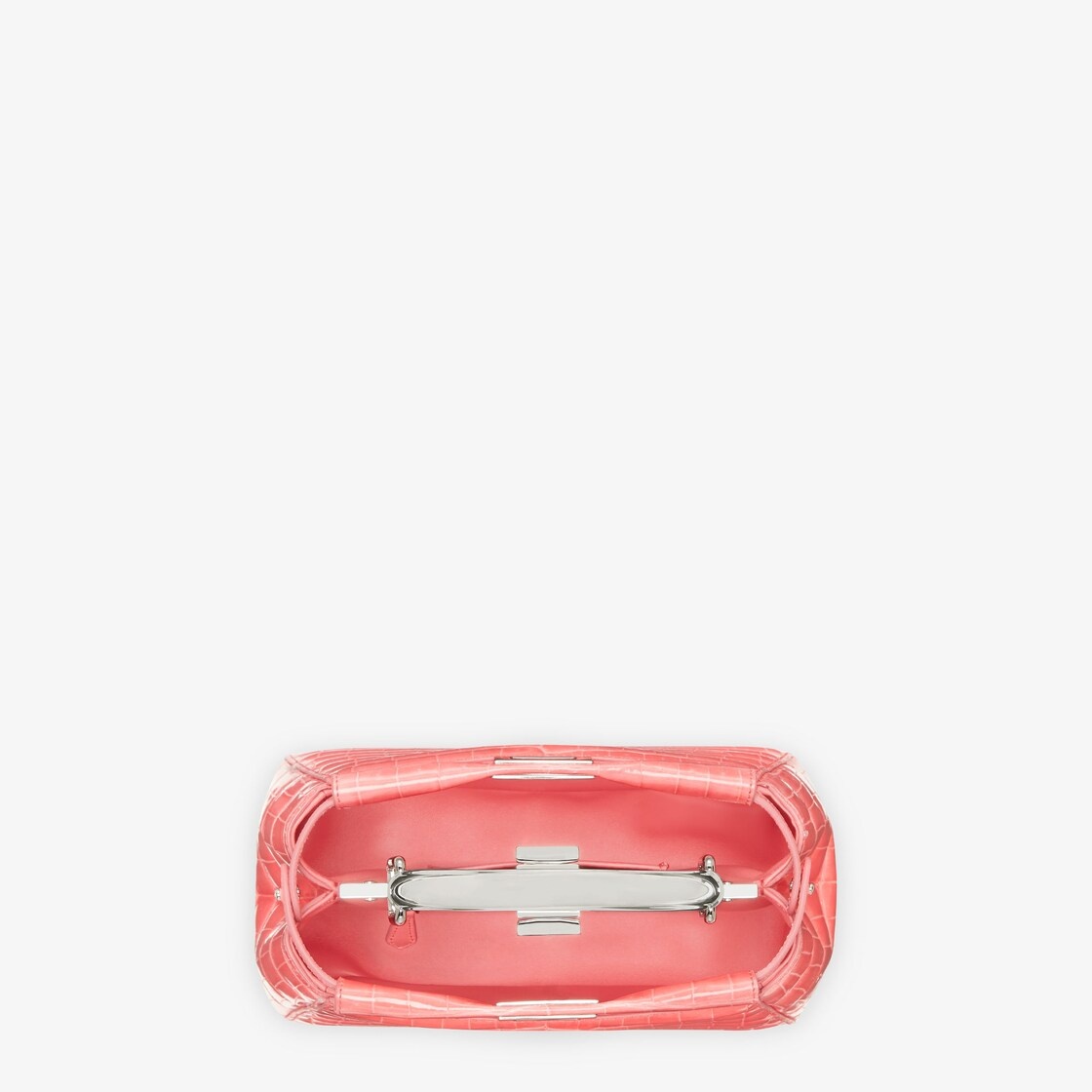 Iconic small Peekaboo bag, made of exquisite, pink crocodile leather and embellished with the classi - 4
