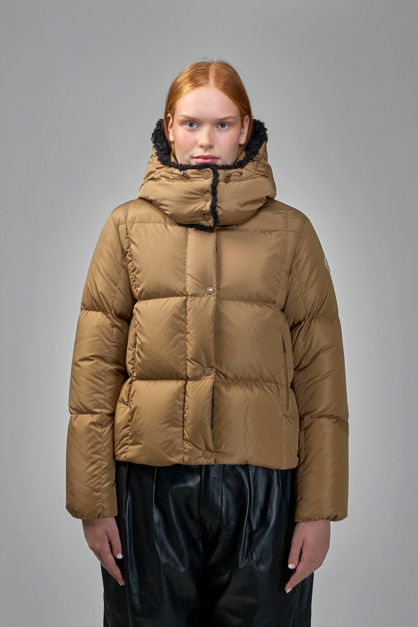 Castelnou Square-Quilted Hooded Short Down Jacket - 2