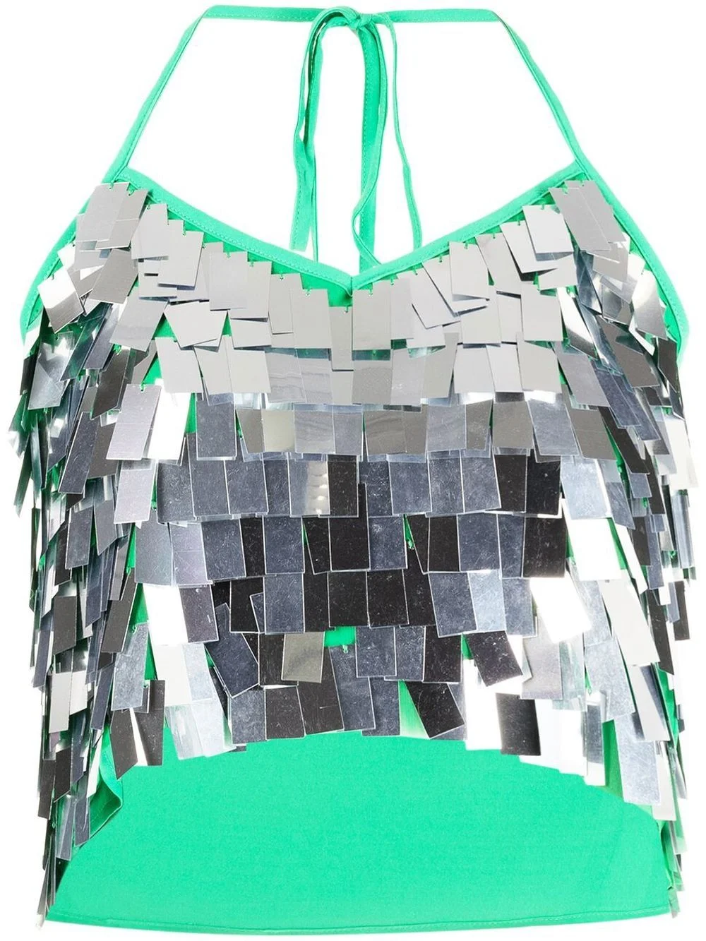 Tipsy sequin-embellished cropped top - 1