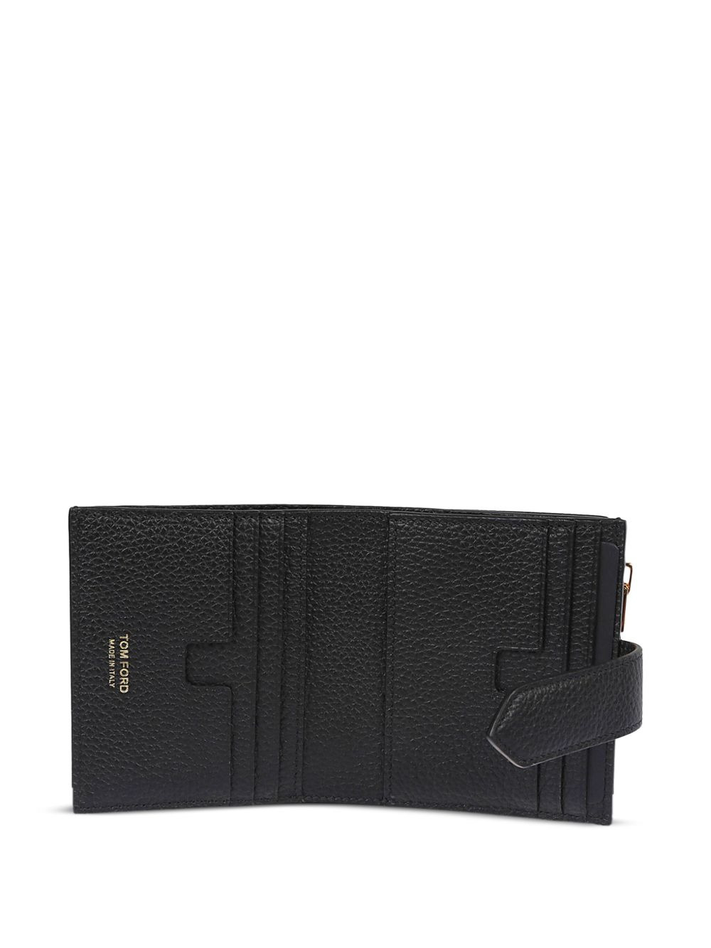 snap-closure leather wallet - 3