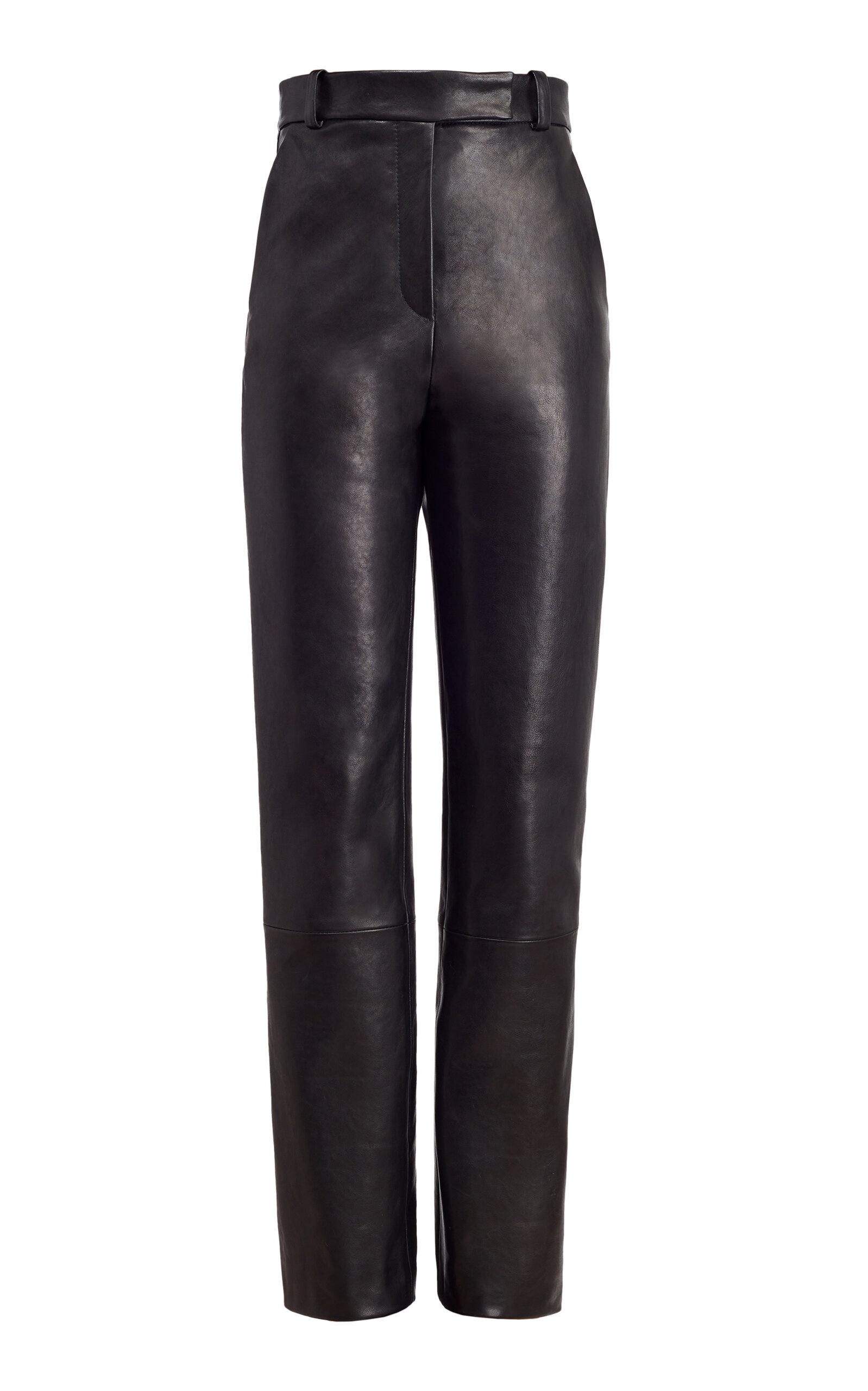 Emile Slim Leather Pants black - 1