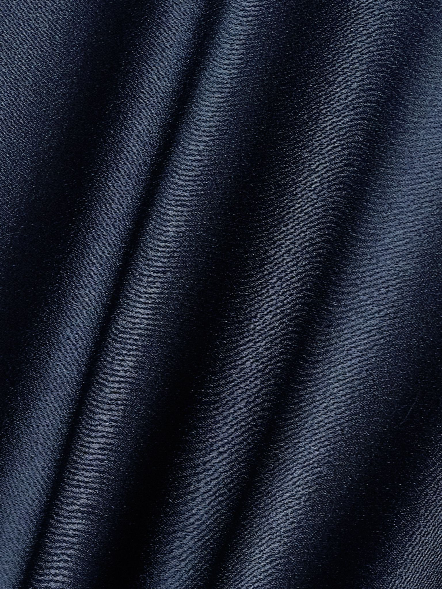 Twist-front cutout satin gown Navy - 4