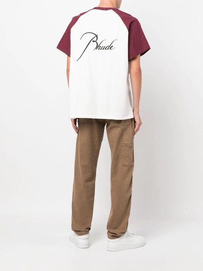 Rhude logo-print short-sleeved T-shirt outlook