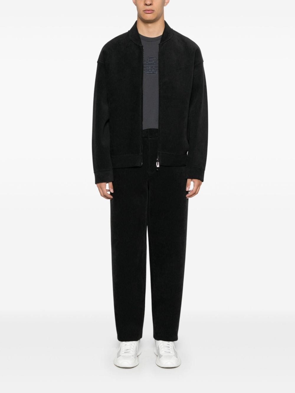 ribbed velour trousers - 2