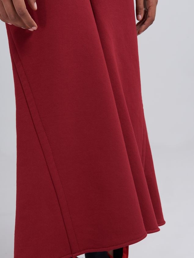 COTTON SWEATSHIRT MIDI SKIRT - 4