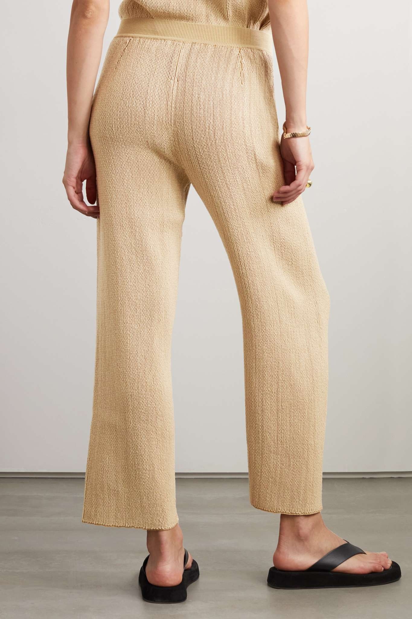 Cala Matano cropped silk and cotton-blend pants - 3