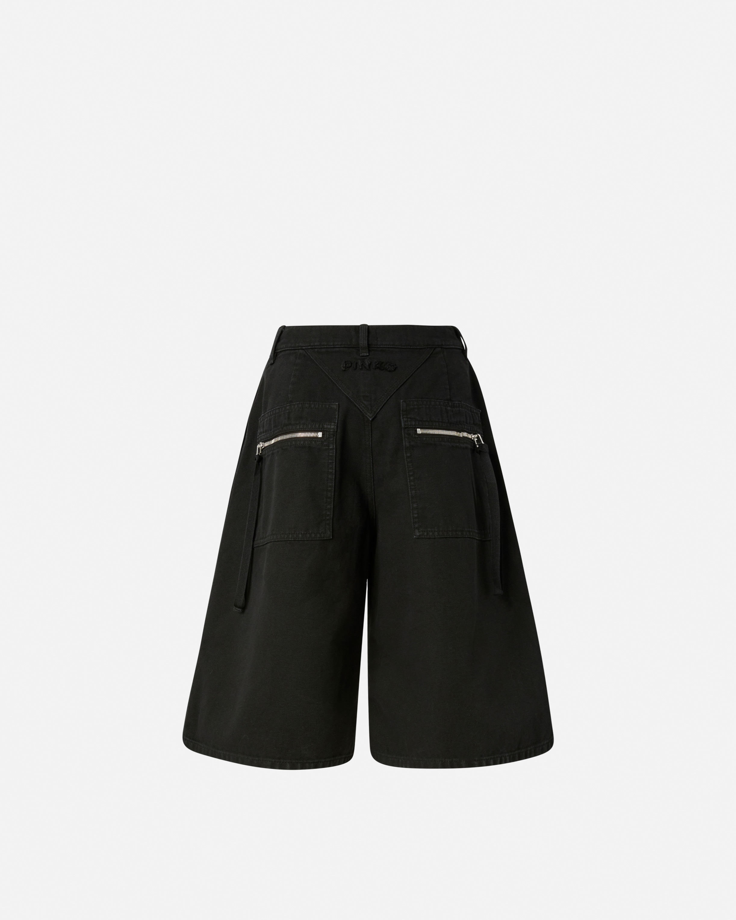WIDE COTTON BERMUDA SHORTS WITH POCKETS - 6