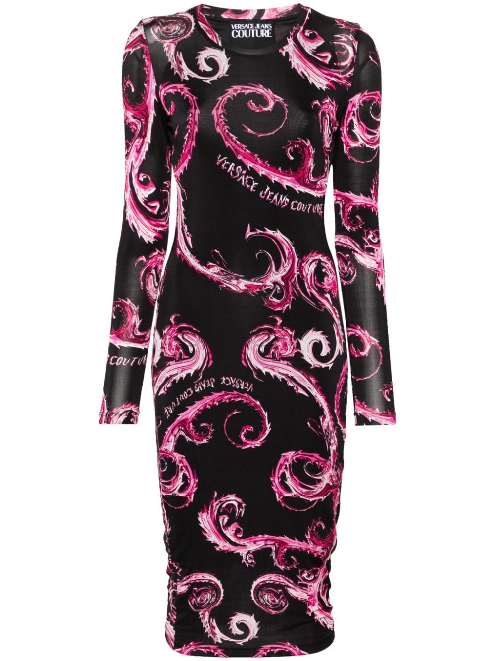 Chromo Couture-print midi dress - 1