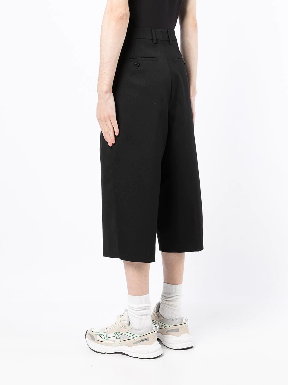 pleated cropped trousers - 4