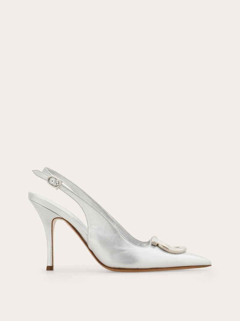 Maxi Gancini slingback pump 1