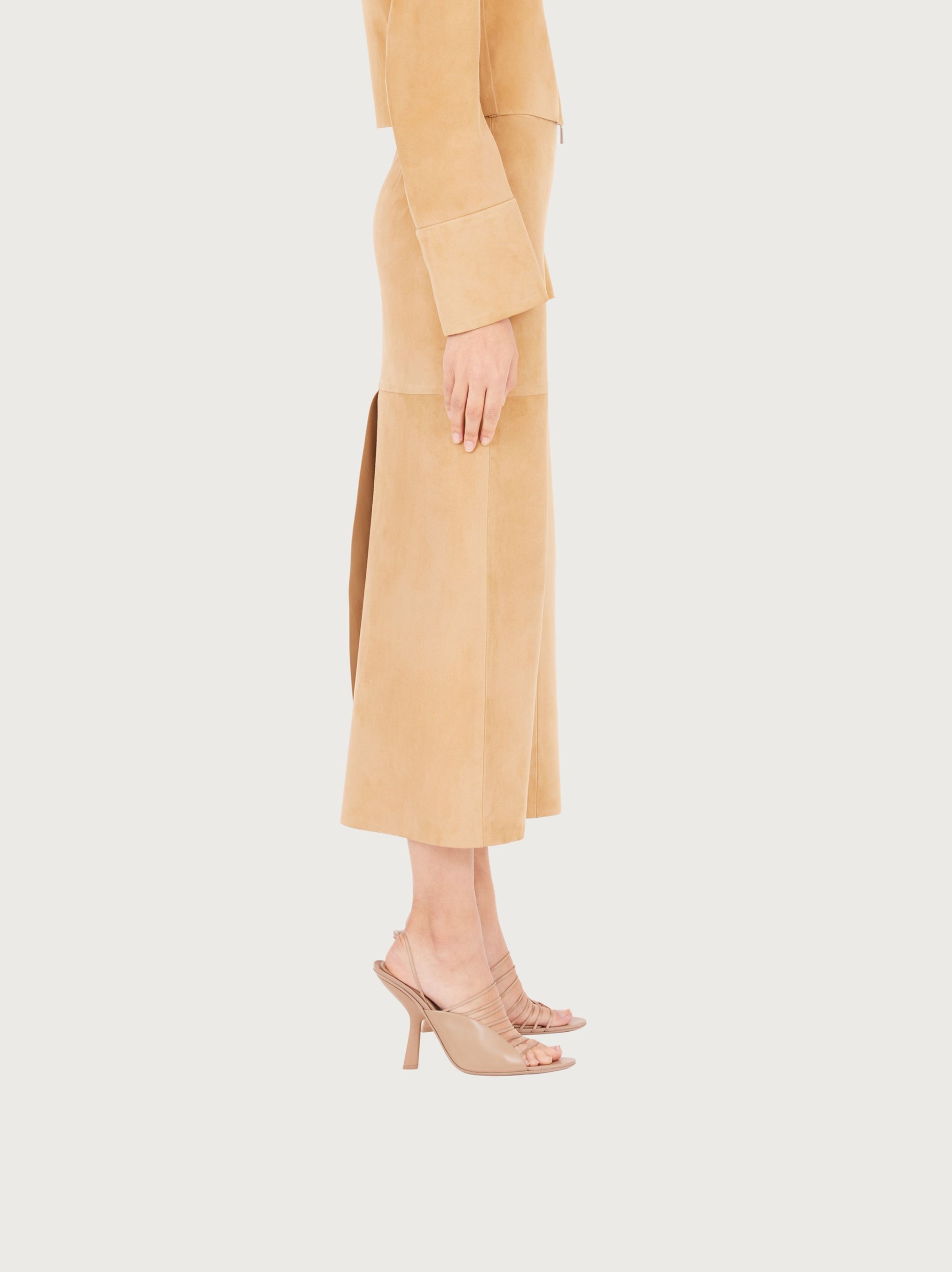 Suede long skirt - 3