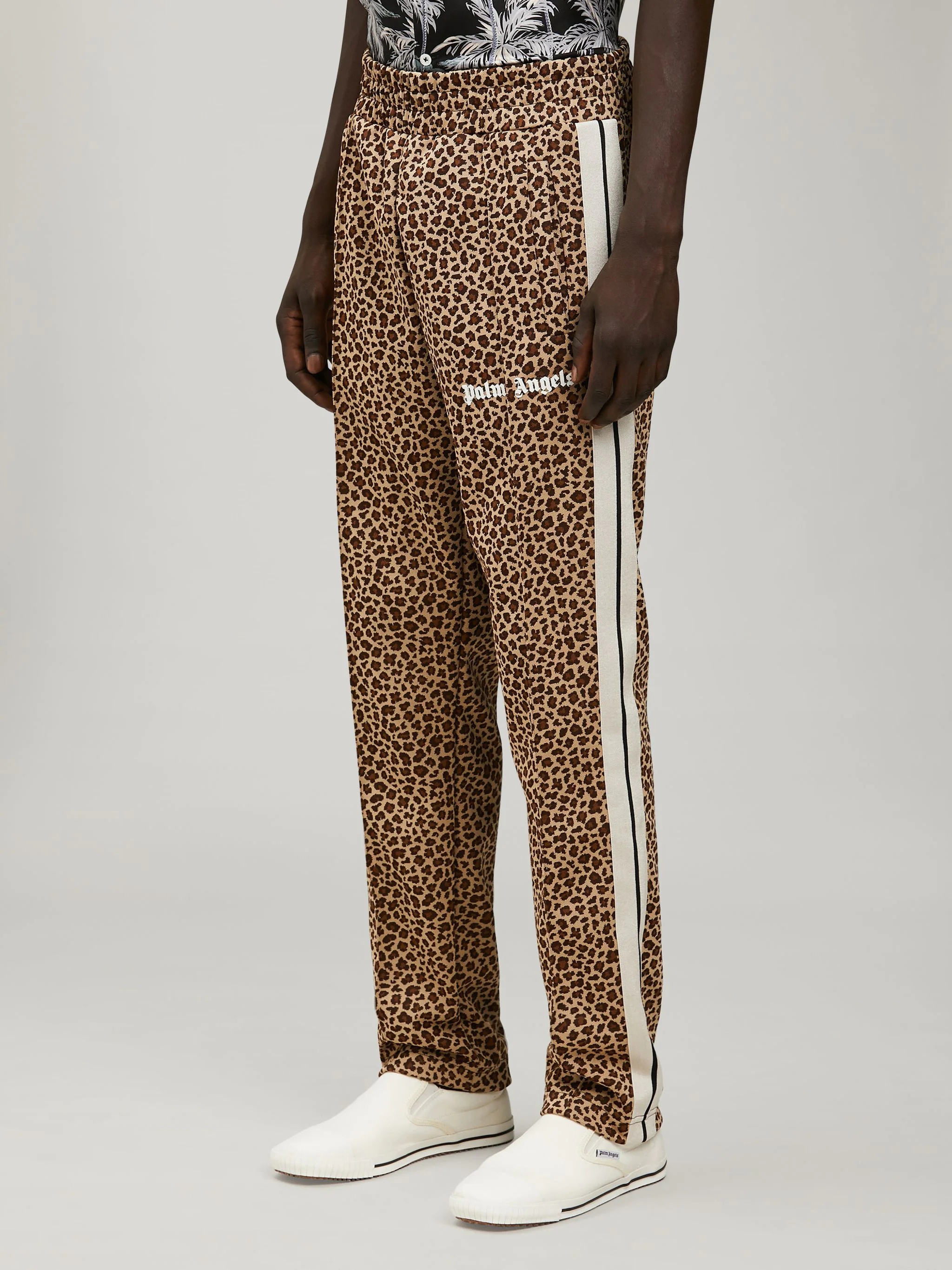 LEOPARD TRACK PANTS - 4