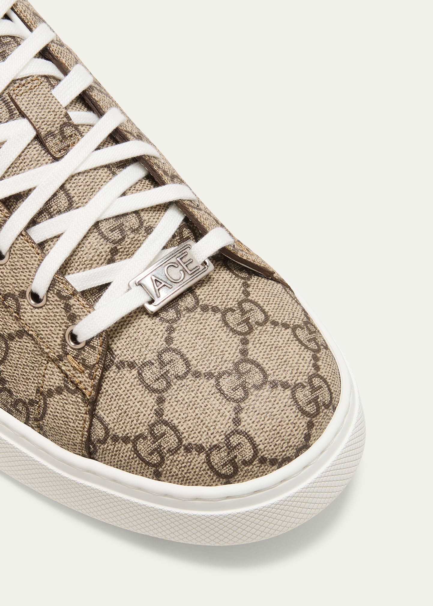 Men's Gucci Ace Low-Top Sneakers with Web - 3