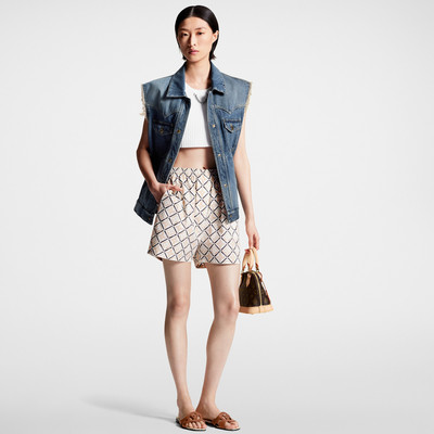 Louis Vuitton Monogram Flower Tile Pajama Shorts outlook