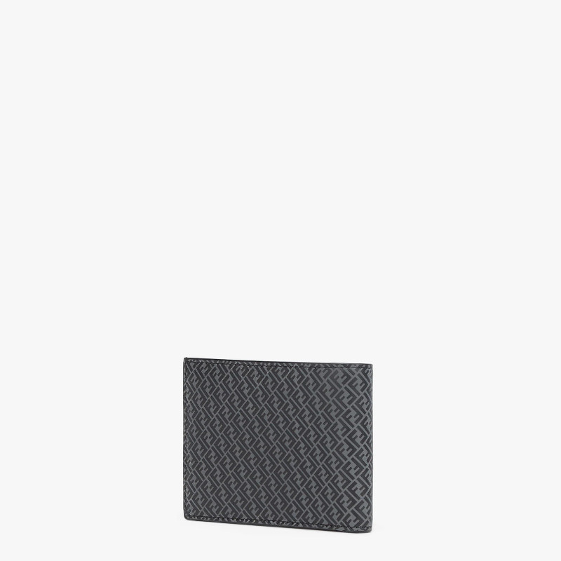 Black leather bi-fold wallet 2