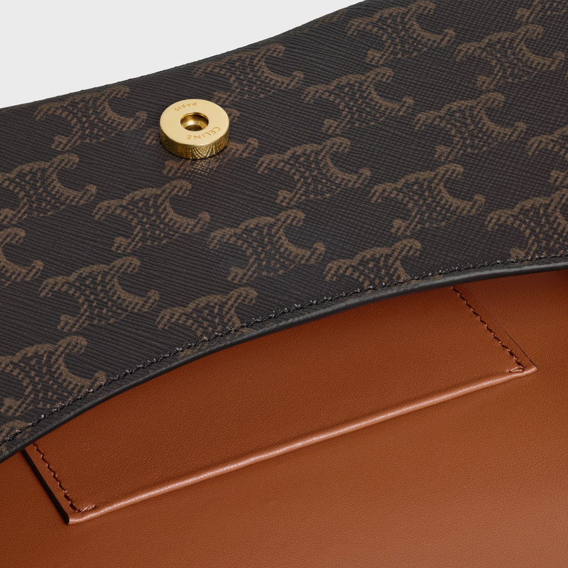 TEEN CELINE LOLA in Triomphe Canvas and Calfskin 4