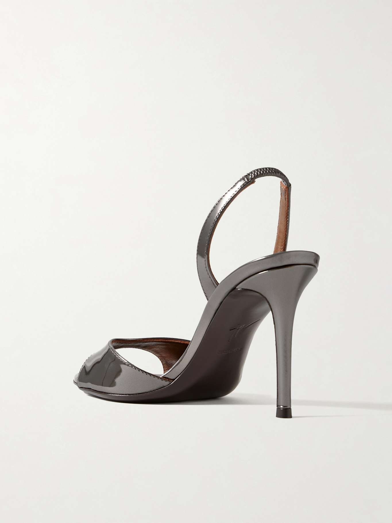 Clandestino metallic leather sandals - 3