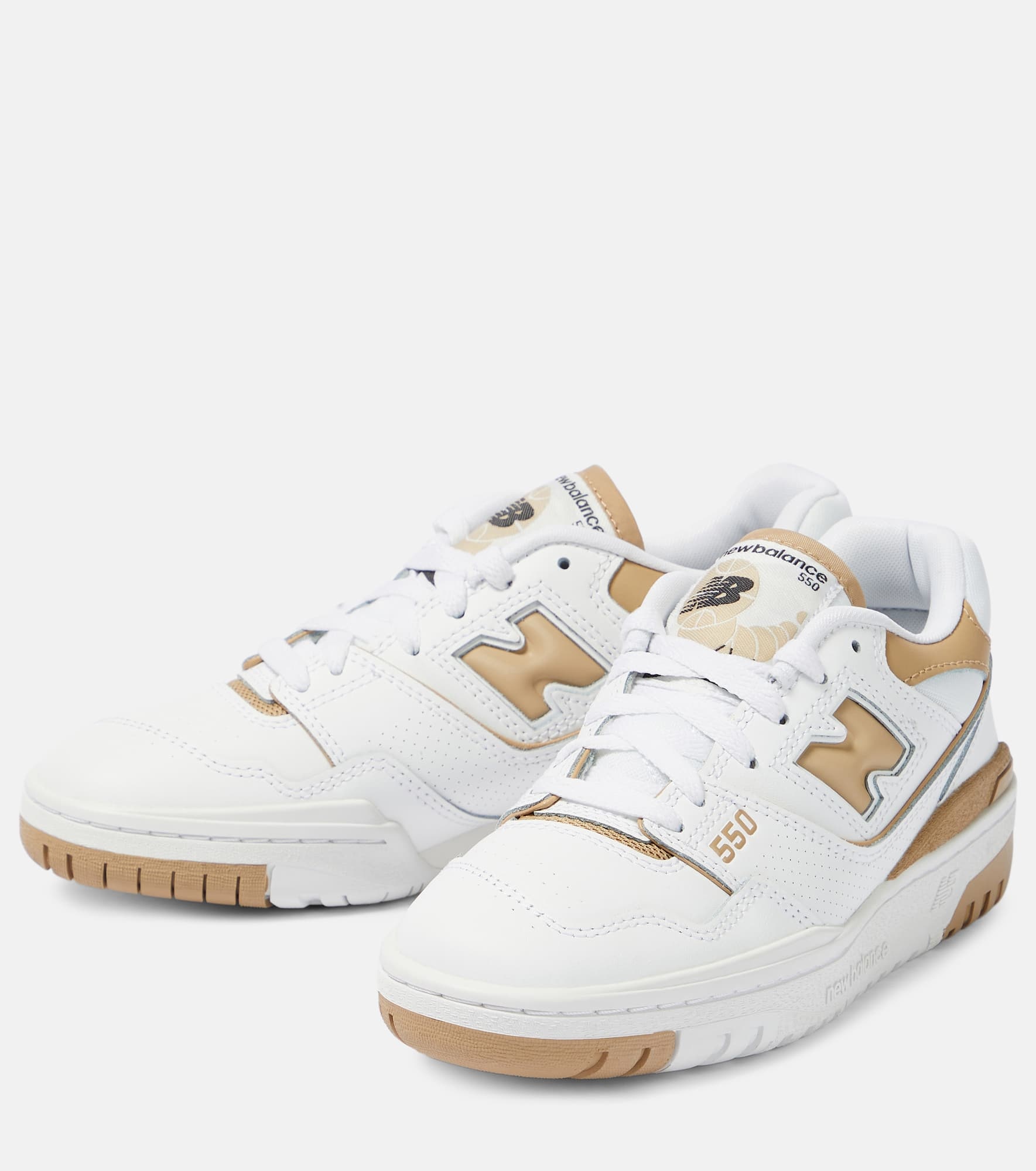 550 leather sneakers - 5