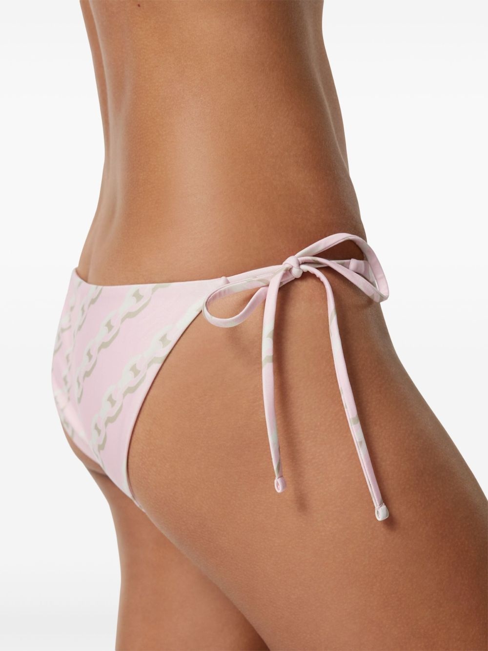 chain-link print bikini briefs - 3