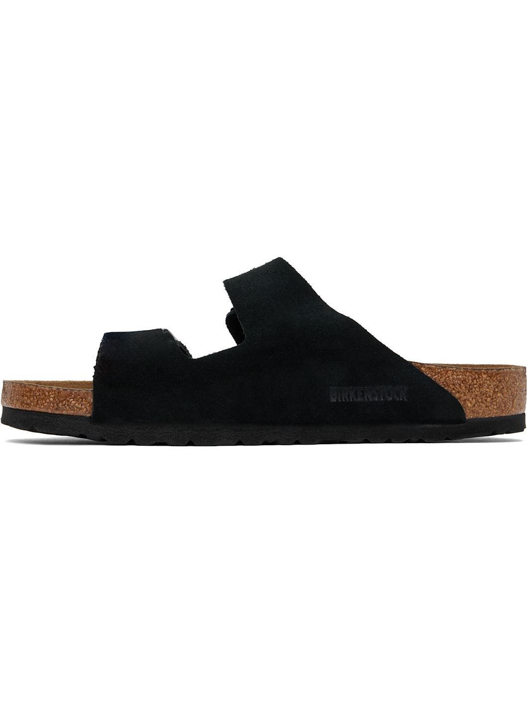 Black Regular Arizona Soft Footbed Sandals - 3
