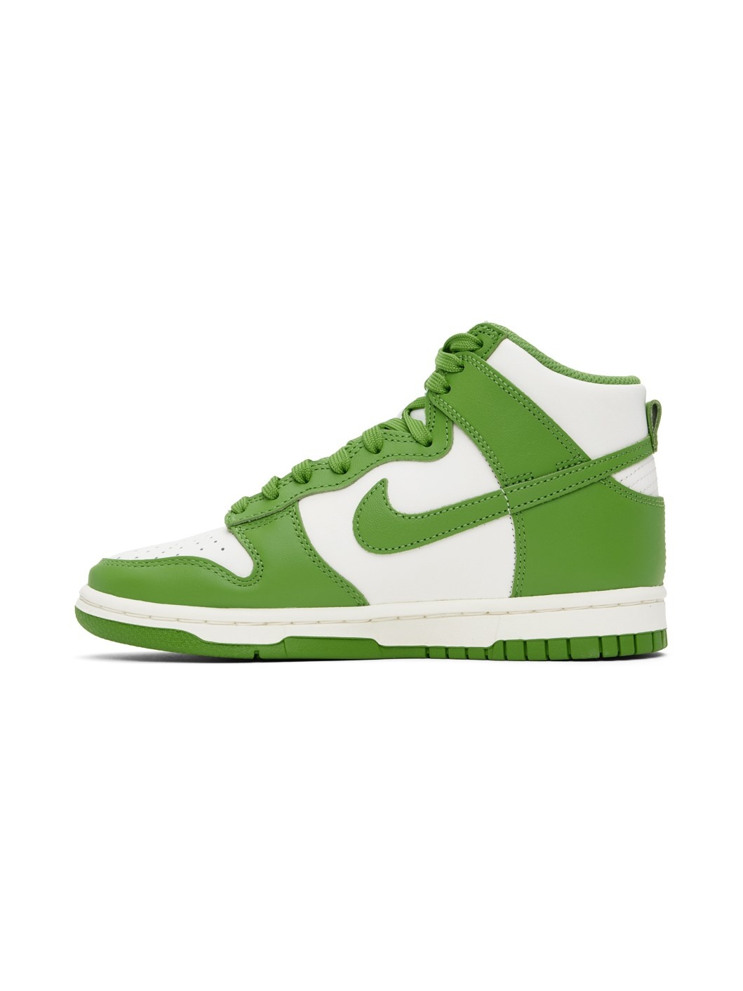 Green & White Dunk High Sneakers - 3