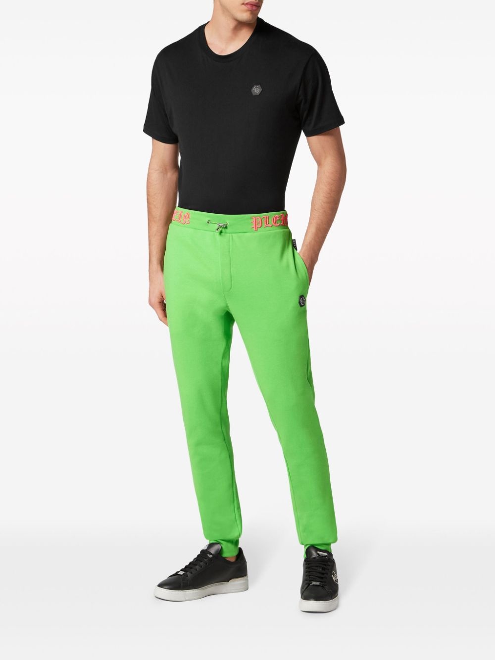 Skull and Bones logo-waistband track pants - 2