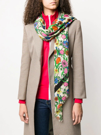 GUCCI Flora print scarf outlook