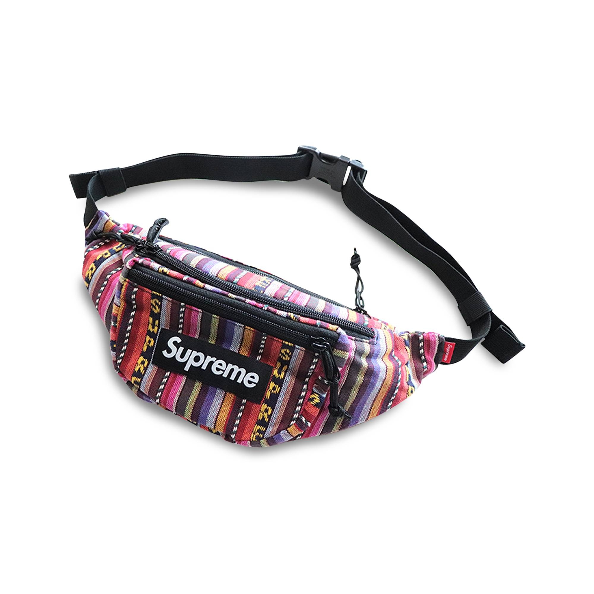 Supreme Woven Stripe Waist Bag 'Multicolor' - 1