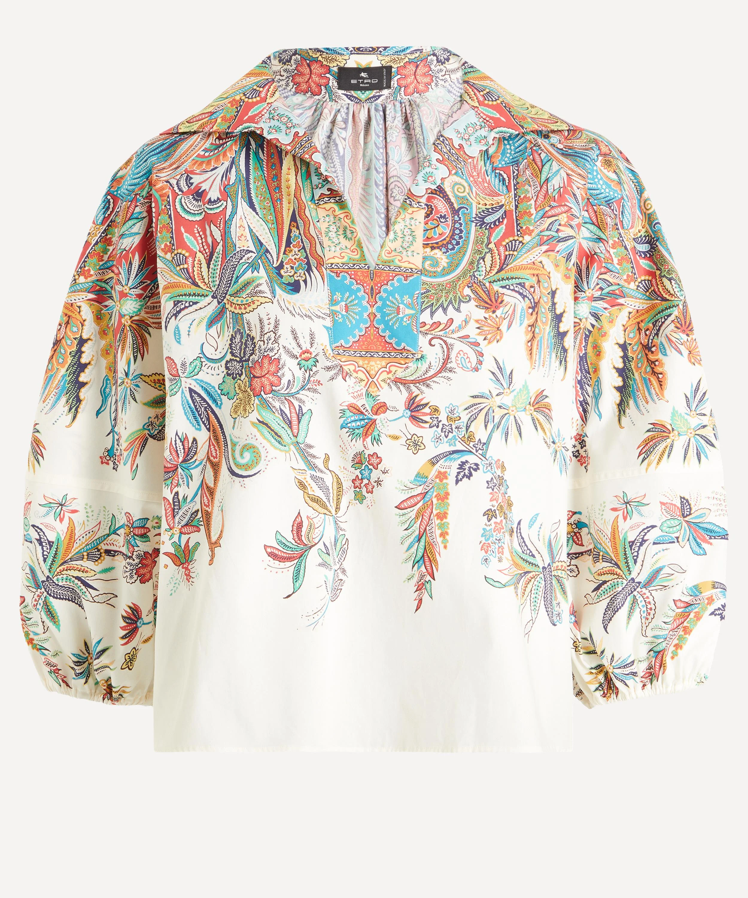 Paisley Botanical Cotton Blouse - 1