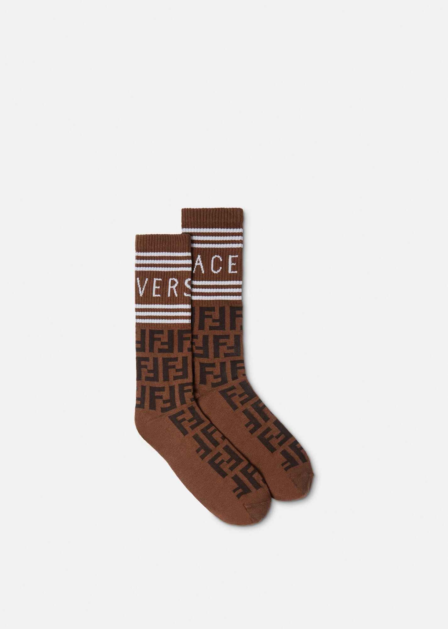 Fendace FF 90s Vintage Logo Socks - 1
