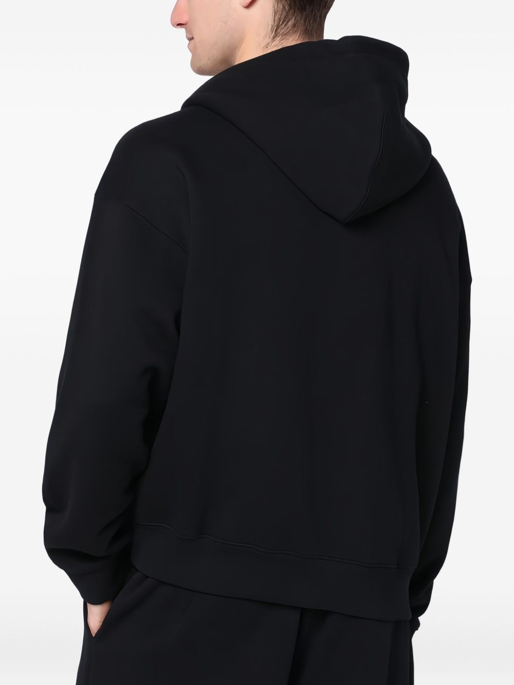 logo-print zip-up hoodie - 3