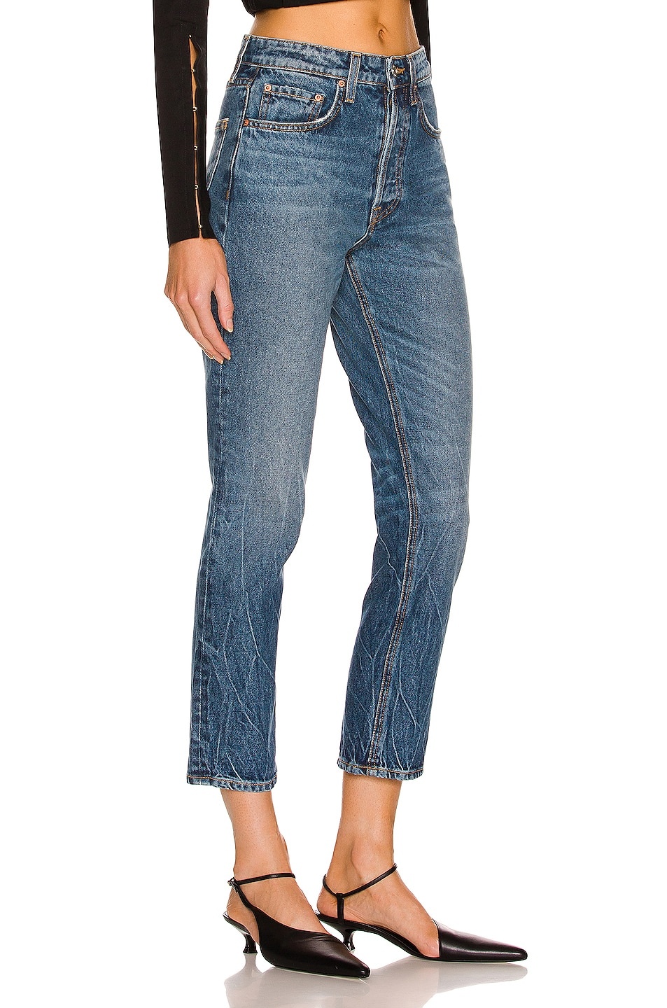 GRLFRND Karolina High Rise Crop Jeans sold Size 32