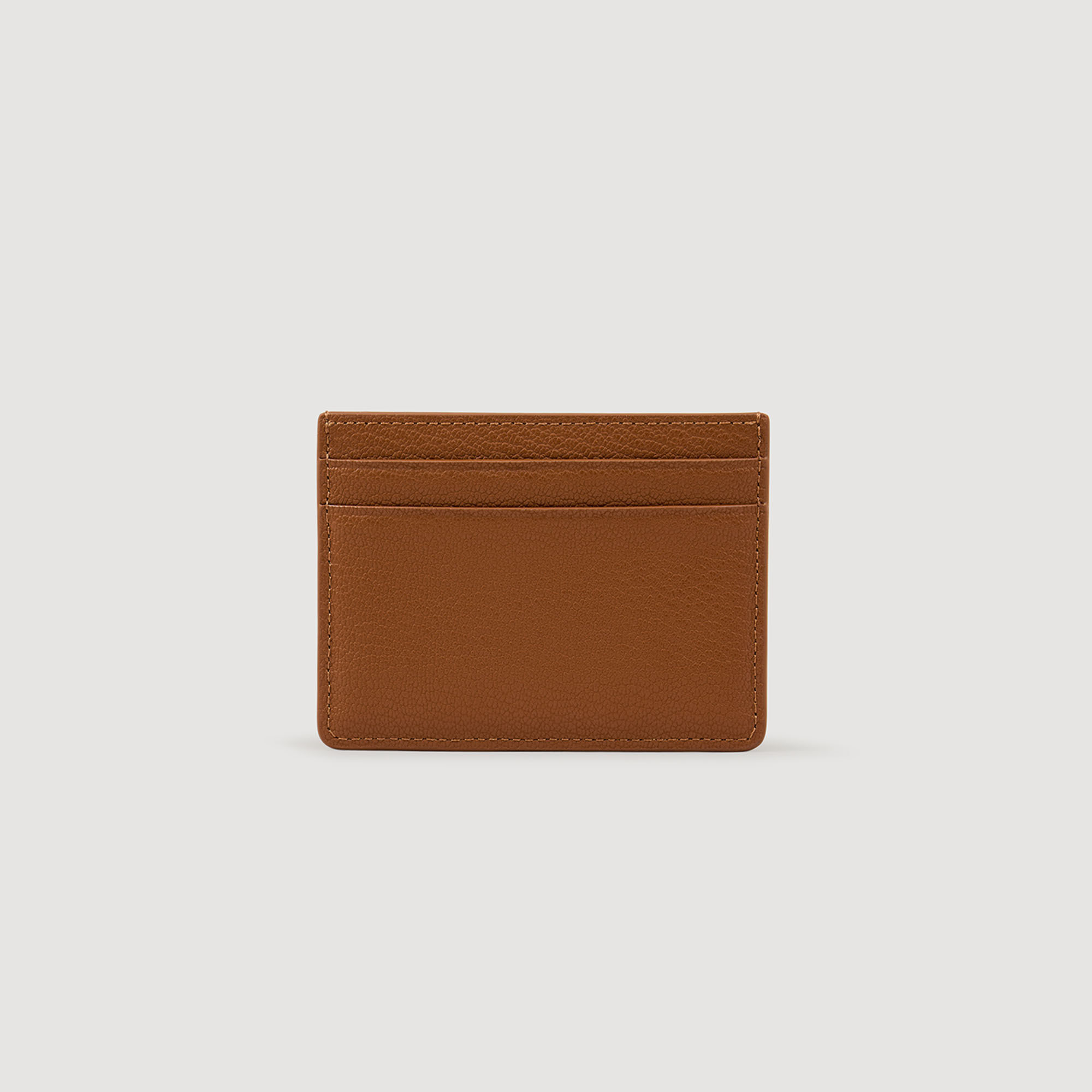 GRAINED LEATHER CARDHOLDER - 2