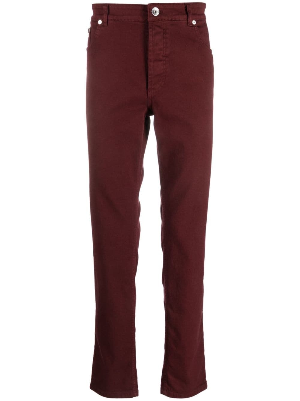 mid-rise straight-leg jeans - 1