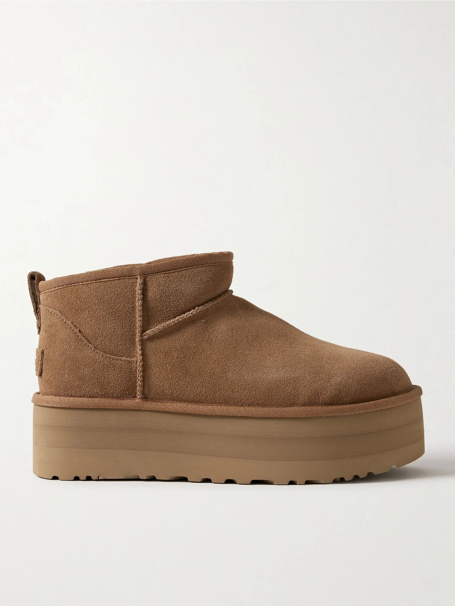 Classic Ultra Mini Platform shearling boots Camel - 1